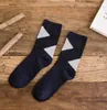 20 pairs/lot Mens socks solid color Cotton Socks Argyle pattern crew for business dress casual funny long