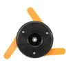 Tool Parts Dual Use Grass Trimmer Head Plastic Chain Saw with Nylon Line Cutter for Lawnmower Brush Cutter