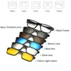 Vente en gros - Monture de lunettes Hommes Femmes Myopie avec 5 lunettes de soleil à clip Lunettes magnétiques polarisées pour lunettes masculines
