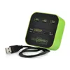 High Speed USB Hub 2.0 3 Ports With Card Reader Mini Hub USB Combo All In One USB Splitter Adapter For PC Laptop Computer