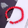 Cross Stone Bracelet для женщин синие бирюзии мужской браслет черная лава камень 8 мм белые бусинки браслеты