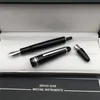 الفاخرة MSK149 Cassic Black Resin Fountain Pen Rollerball Pens Office Office Schoolies مع عدد متسلسل عالي الجودة 285672091