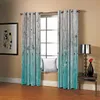 Custom Bcurtain Decoration 3D 짧은 파란색 회색 나무 보드 커튼 침대 7077206