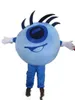 2018 High qualityVentilation blue ball mascot cosutme with big eyes for adult to wear