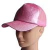 Volwassen gewone vast paardenstaart honkbal cap rommelige buns hoed trucker pony caps glitter paillin hoed mesh zomers buiten snapbacks 13 c6737107