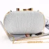 Bling Gold Silver Bridal Hand Bags Fashion Style Women Evening Formal Party Clutch crossbody bag Hand Bags For Bride Sparkle Bridal Bags