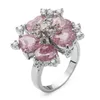 SHUNXUNZE MODELOS DE EXPLOSIÃO BONITOS Conjuntos de jóias de casamento RingarringPenda para mulheres rosa rosa rodium rodium r510set S8815277