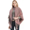 Plaid Echarpes Filles Grille Tartan Écharpe Surdimensionné Vérifier Châle Treillis Cosy Wraps Gland Pashmina À Franges Cachemire Couvertures Cadeau TLZYQ1324