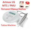 Profissional ArtMex V6 Semi Permanente Maquiagem Máquina de Tatuagem Micro Agulha Derma Caneta MTS Sistema PMU Sobrancelha Lip DHL