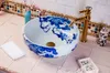 青と白のヨーロッパのスタイルの中国のJingdezhenアートカウンタートップセラミック手描きセラミックのシンク