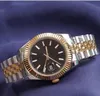 Luxury 41mm Datejust cinturino in acciaio bicolore oro e argento Orologio meccanico automatico da uomo marca Reloj presidente aziendale orologio Desinger