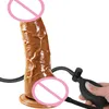 Uppblåsbara realistisk dildo sugkopp Anal Butt Plug Real Big Penis Dong Sexleksaker Kvinnor Vaginal Stimulering Pump Masturbation Y200410