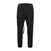 heren cargobroek Zwart Straat Mannen Side Snap Cargo Broek Hip Hop Slim Fit Lint Tailleband Track Pants266E