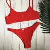 Fashion-Biquini Bandeau Bikini a pieghe sexy Costume da bagno donna Costumi da bagno Bikini push up brasiliano femminile 2019 Costume da bagno da spiaggia