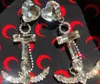 Alexandra Rich Designer Advanced Customized Earrings and Earclips for ship's anchor Ma'am Rhinestone