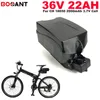E-Bike Battery 36V 22AH For Bafang BBS02 250W 450W 850W Motor Electric motorbike Lithium Battery 36V +2A Charger Free Shipping