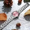 Mode femmes cadran coloré Reloj Mujer concis fille montres-bracelets femme montres à Quartz dames strass horloges montre