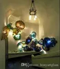 Lámpara de arte de pared de estilo moderno, cristal de Murano hecho a mano, placas de esquina de escalera para el hogar, lámparas sopladas de colores