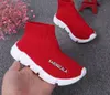 Red Black Speed Trainer van goede kwaliteit Casual schoenjongen meisjes Sock Boots Stretch-Breef Casual Boots Race Runner Cheap Sneaker High Top Size26-36