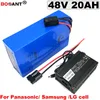 48V 20AH Lithiumbatterij 1000W oplaadbare elektrische fietsbatterij 48V voor originele Samsung / Panasonic / LG / Sanyo 18650 cel