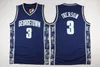 College Georgetown Blue Hoyas Grey Sportwear Allen Iverson Jersey University Uniforms Carmelo Anthony Dikembe Mutombo Jerseys Stitched