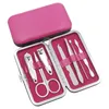 7pcs / set Nail Care Clippers set manicure forbicine Tweezer Manicure Pedicure Travel Set Grooming Kit DHL