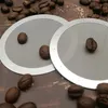 エアロプレスコーヒーメーカーフィルターの再利用可能なフィルターLX1785のための固体のステンレス鋼の再使用可能な洗える湿潤コーヒースクリーンフィルターLX1785