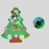 Christmas Decorations Kids DIY Felt Tree With Ornaments Children Gifts For 2021 Year Door Wall Hanging Xmas Decoration1
