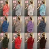 16 Colors Girls Pajamas Ladies One Set Long Sleeve Short Pants Home Casual Loose Womens Sleep Clothes Tops Shorts Large Size