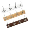 Coat Rack träbas bakdörr lätt installera praktiska tillbehör hem dekoration kläder krok kök multifunktionell arrangör