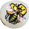 Mooie 3D Glazen Pijpen Bee Honingraat Roken Dogo Glazen Lepel Pijpen Voor Pijpen Waterpijpen Tabak Voor Glazen Pijp Gratis verzending