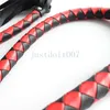 140 cm Bondage Redblack Leather Whip Riding Crop Night Party Flogger Queen Game Toy Sexy #R52