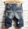 Unique Mens Ripped Denim Shorts Vintage Fashion Designer Washed Knee Length Jeans 2019 Scratched Hip Hop Short pants Trousers 780