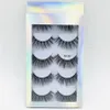 3D Mink Eyelashes Natural False Calse Extension Extension Faux Faux Eye Lashes Makeup Tool 5pairs/set