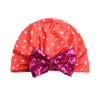 Girls dot sequin bow hats baby girl spring antumn 8 color اطفال كبسولات الهندية القبعة البوهيمية style4906408