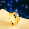 10 pcs moda zircon anéis homens domineering anel festa de aniversário de noivado para jóias homens presentes tamanho 7-13 G-92