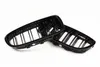Pair Dual Line Glossy black Mesh Grill Grille for 5 Series F10 F11 F18 M5 Racing Grilles Grills 20104680509