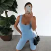 Kadın Koşu Pantolon Yoga Takım Elbise Seksi Fitness Spor Giysileri 2020 Yaz Yeni kadın Kolsuz Egzersiz Tulumlar Elastik Spor Seti