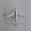 Spilla in metallo per aeroplano 5.2 * 4.3 cm Spilla per aereo da donna Spilla da bavero per accessori per gioielli di moda per feste regalo Spedizione Epacket