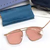 Whole-arrival G0437SA irregular-shape metal sunglasses UV400 for men women 60-14-145 fashional designer model fullset case fre248x