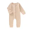 Baby Kläder Barn Långärmad Rompers Infant Cotton Artikel Pit Jumpsuits Vår Höst Onesies Nyfödda Boutique Kläder Playsuits CYP706