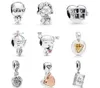 2019 Mother Day Collection Pits voor Pandora Armband Charms Moeder Daughter Love Hanging Charm 925 Sterling Zilver Originele Losse Kralen