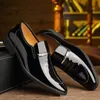 Мужские мокасины итальянские бизнес формальные кожаные туфли заостренный носок мужские платья обувь роскоши Oxfords свадьба вечеринка носить обувь мужчины