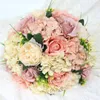 Simulatie 30/40 cm Rose Hydrangea Hemisphere Artificial Silk Flowers bruiloft decoratie bloem bal Romeinse kolom Home Party Decor Flores