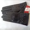 Women Genuine Leather Five Fingers Gloves Winter Warm Glove Ladies Real Sheep Girls Driving Fashion Female Wool lined