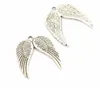 100 sztuk Alloy Angel Wings Heart Charms Antyczne Srebrne Charms Wisiorek Do Naszyjnik Biżuteria Wykrycia 21x19mm
