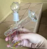 Dabs Dunkin Americano Funciona Dabs Mini bongo de vidro cachimbos de água 14mm Bongos de Água Reciclador De Vidro Borbulhador com tubos de queimador de óleo de vidro