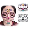 Disposable Eyeshadow Sticker Magic Eye Face Lace Style Waterproof Temporary Tattoo For Beauty Makup Stage Halloween Party RRA1105