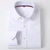 E-BAIHUI新しいメンズ長袖ソリッドオックスフォードドレスシャツストライプ高品質男性カジュアルレギュラーフィットトップボタンダウンシャツL676