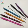 Universal 2in1 Capacitive Touch Screen Stylus pen with Ball Point Pen for Iphone Ipad Tablet PC Samsung Free Shipping